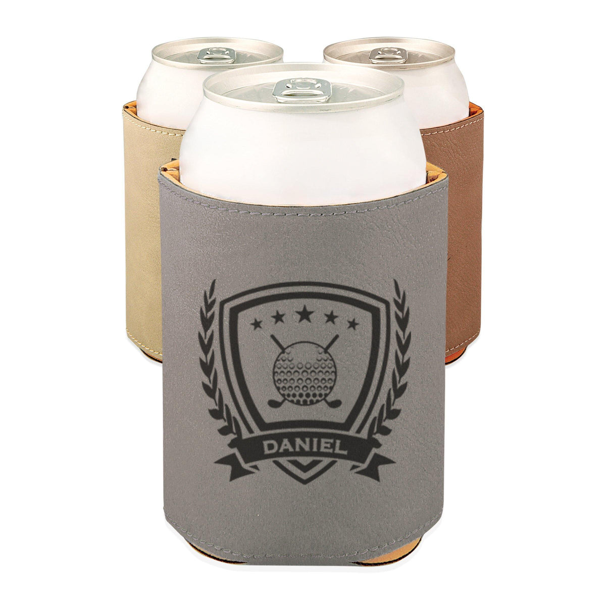 Engraved Golf can cooler, Personalized Golf gift / Laser engraved - RCH Gifts