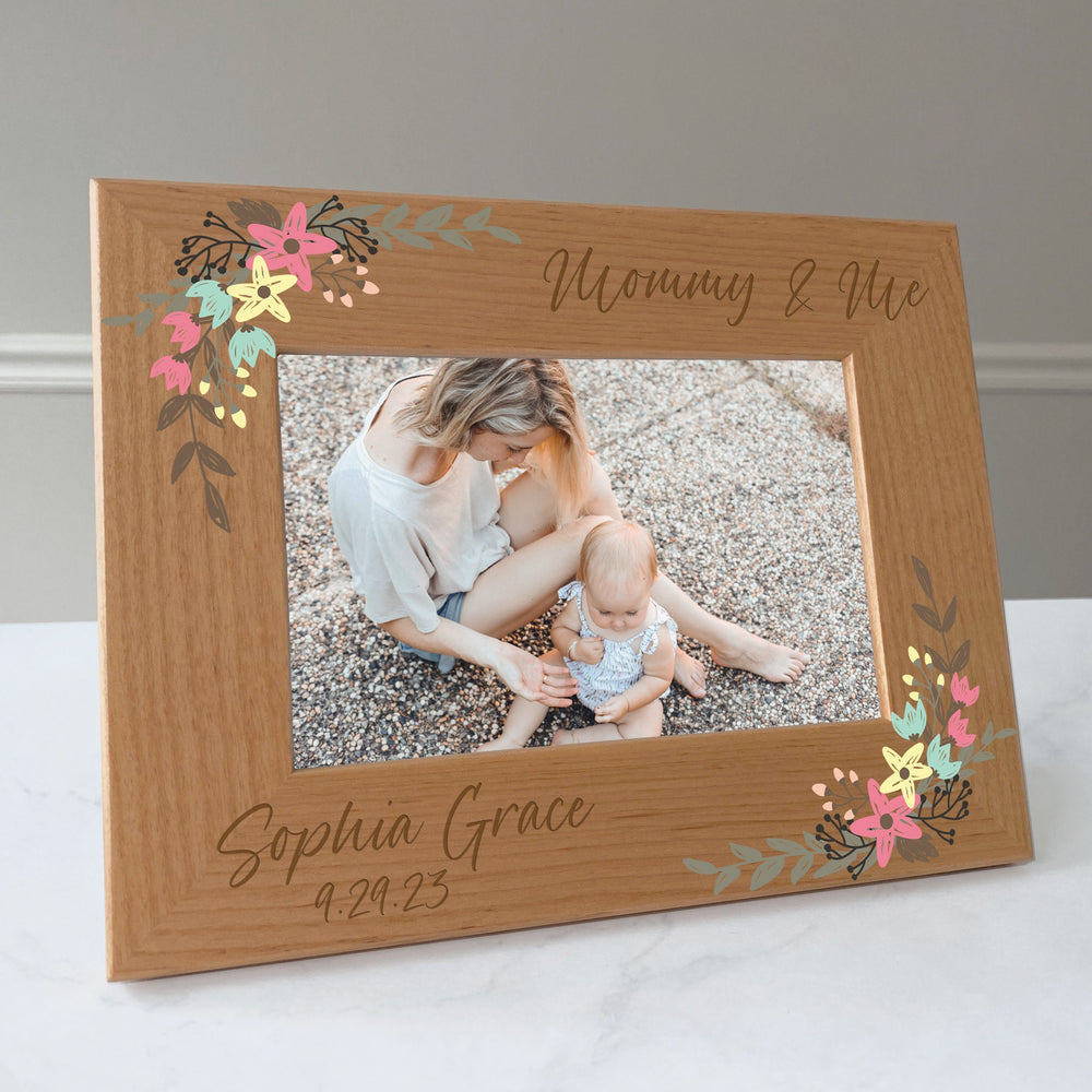 Mother and Daughter picture frame, Mother's day gift, Mom gift for daughter / 4x6 photo frame / Printed & Laser Engraved