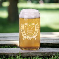 Load image into Gallery viewer, Personalized Golf Beer Can Glass/Engraved Beer Can Glass 16 oz.
