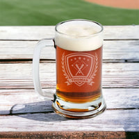 Load image into Gallery viewer, Baseball beer mug engraved, Personalized beer mug / Laser engraved 16oz.
