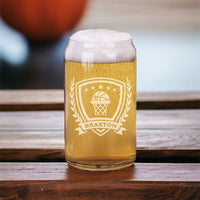 Load image into Gallery viewer, Personalized Basketball Beer Can Glass/Engraved Beer Can Glass 16 oz.
