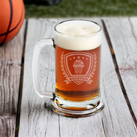 Load image into Gallery viewer, Basketball beer mug engraved, Personalized beer mug / Laser engraved 16oz.
