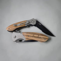 Load image into Gallery viewer, Personalized engraved pocket knife, wedding knife, anniversary gift, groomsman knife, best man knife/Laser Engraved SHIPS FAST
