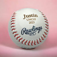 Load image into Gallery viewer, Personalized Baseball, engraved baseball, personalized baseball gift, custom baseball, groomsman gift/Laser Engraved baseball
