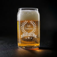 Load image into Gallery viewer, Personalized Groomsman Beer Can Glass/Engraved Beer Can Glass 16 oz. Personalized glass, Engraved glass, Wedding glasses, Groomsman gift
