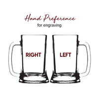 Load image into Gallery viewer, Personalized Beer Mug, Vintage Design Name or Monogram, Groomsmen gift / 16oz. Mug with handle
