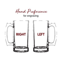 Load image into Gallery viewer, Personalized Beer Mug, Vintage Design Name or Monogram, Groomsmen gift / 25oz. Mug with handle
