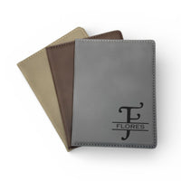 Load image into Gallery viewer, Personalized passport holder, engraved leather passport holder, leather passport cover / Laser engraved
