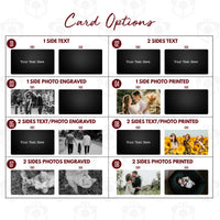 Load image into Gallery viewer, Personalized wallet card, Custom wallet card, Wallet card insert, Personalized message card, Metal wallet card / Laser engraved or Printed
