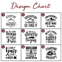 Load image into Gallery viewer, Camping theme wine tumblers Laser Engraved / 12oz. or 16oz. in 17 color options / 40 design options
