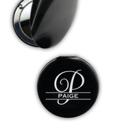 Load image into Gallery viewer, Compact mirror personalized, Monogram mirror / Laser engraved
