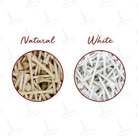 Load image into Gallery viewer, Personalized golf tees, Engraved golf tees, Engraved golf gift, Custom golf tees, Laser Engraved Golf Tees/2.75&quot; Natural Wood or White
