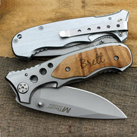 Load image into Gallery viewer, Personalized knife, Custom knife, Engraved Pocket Knife/Laser Engraved, personalized knife, wedding gift, anniversary gift, groomsman gift - RCH Gifts
