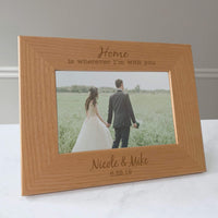 Load image into Gallery viewer, Custom picture frame engraved, Personalized picture frame, Wedding picture frame / 4x6 photo frame - RCH Gifts
