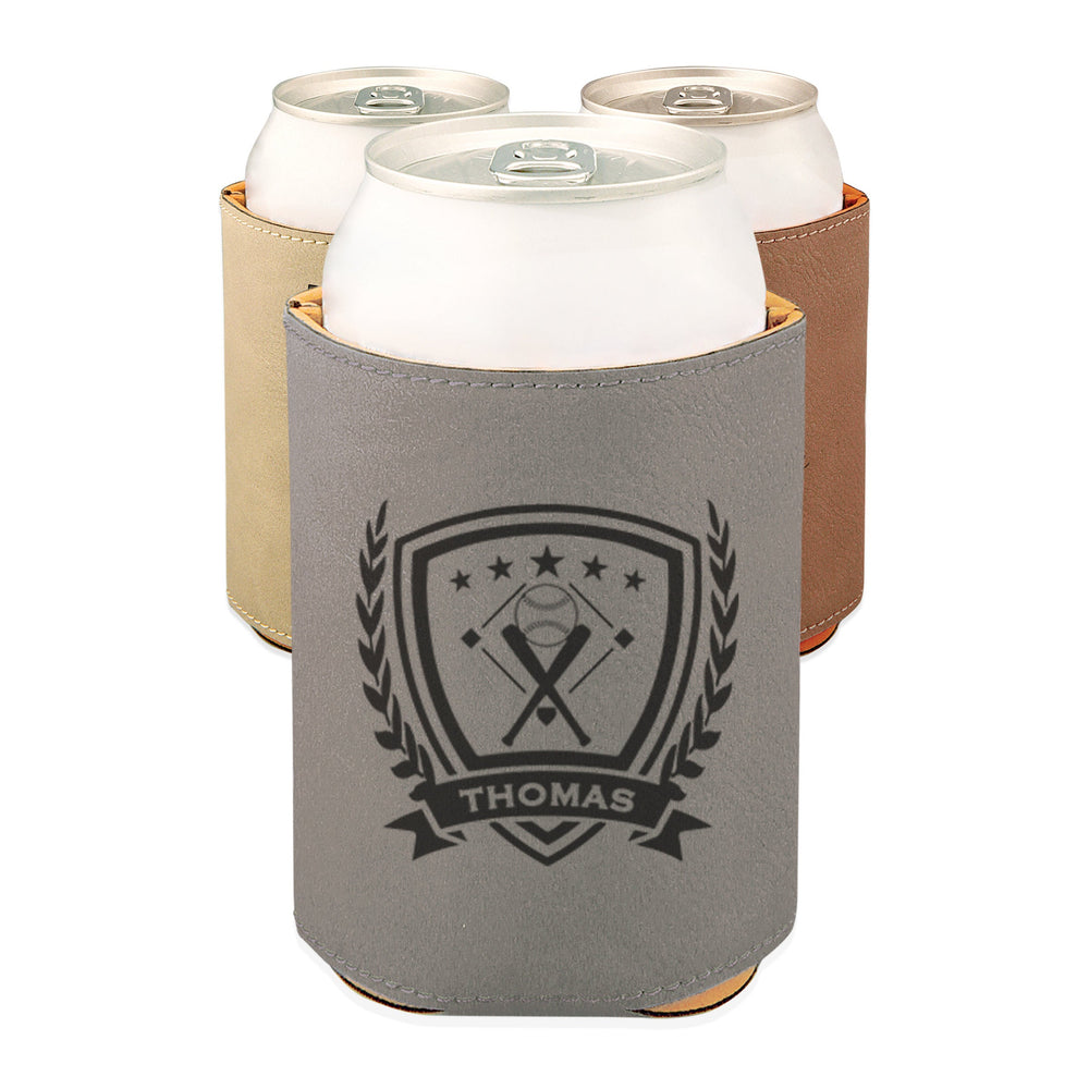 Personalized Baseball can cooler, Engraved Baseball gift, Baseball team gift / Laser engraved - RCH Gifts