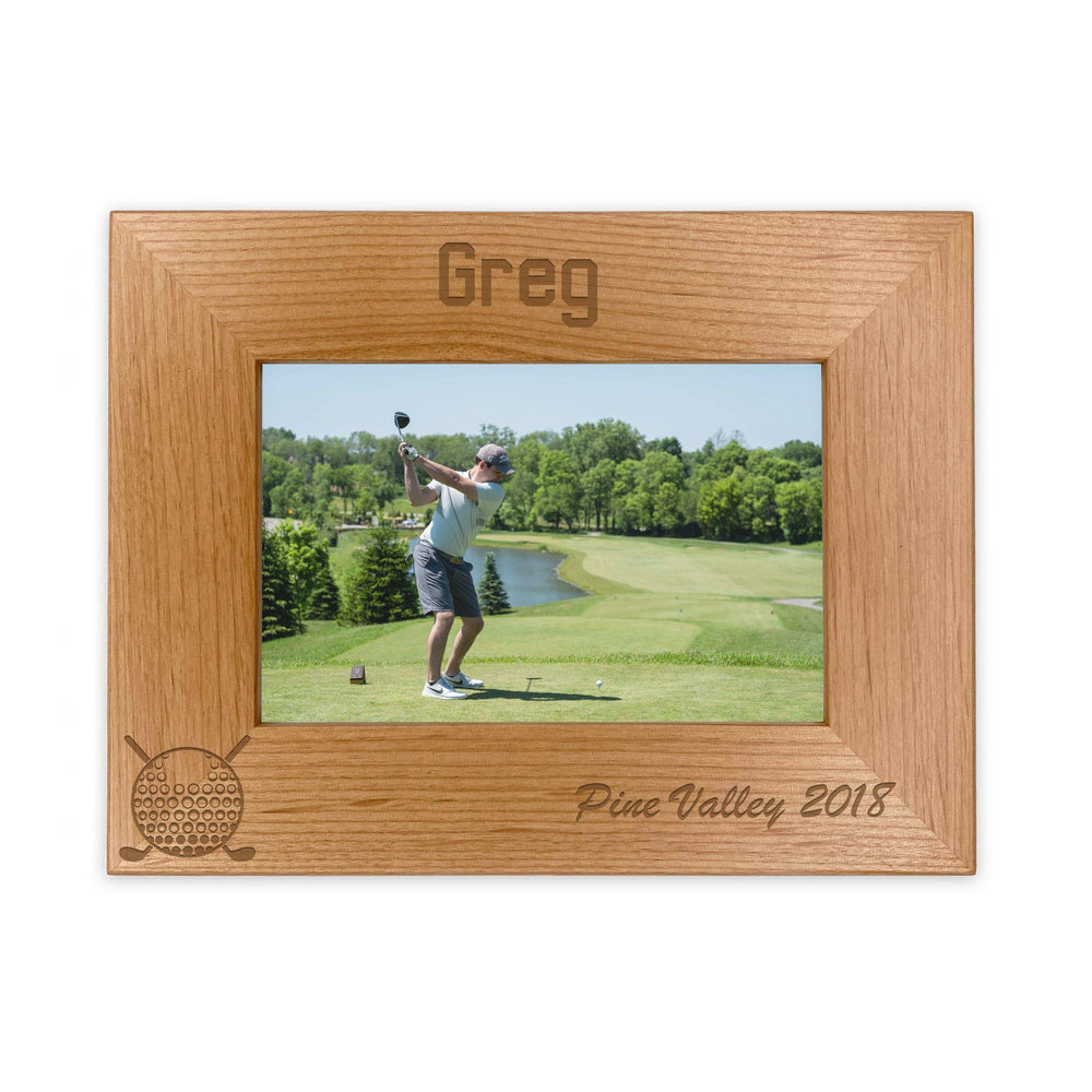 Golf picture frame personalized, Golf team gift engraved / 4x6 photo frame / Laser engraved - RCH Gifts