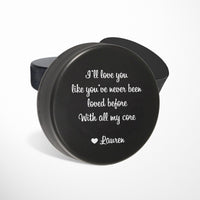 Load image into Gallery viewer, Custom printed hockey puck with your text or photo / Regulation hockey puck printed
