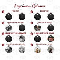Load image into Gallery viewer, Personalized keycain, Custom keychain, Circle metal keychain engraved or printed with your text or photo / Laser engraved or Printed

