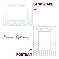 Load image into Gallery viewer, Couples wedding picture frame, Anniversary gift, Modern geometric design pattern / 4x6 photo frame / Printed
