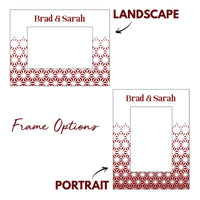 Load image into Gallery viewer, Couples wedding picture frame, Anniversary gift, Modern geometric design pattern / 4x6 photo frame / Printed
