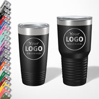 Load image into Gallery viewer, Custom engraved tumblers with your logo or image Laser Engraved / 20oz. or 30oz. in 18 color options
