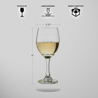 Load image into Gallery viewer, Dad established wine glass, Dad glass, custom wine glass, Personalized wine glasses, custom wine glasses Est. Date Engraved/Wine Glass 20oz.
